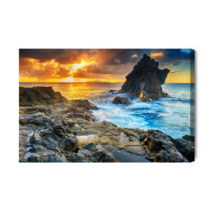 Obraz Na Płótnie Zachód Słońca Nad Wodą