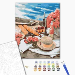 Malowanie po numerach Piknik obok morza