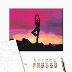 Malowanie po numerach Medytacja o zachodzie słońca