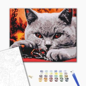 Malowanie po numerach Drapieżnik domowy