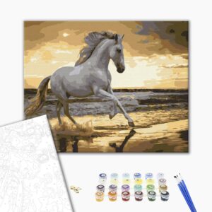 Malowanie po numerach Kłuskiem na wybrzeżu