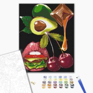 Malowanie po numerach Przyjemność gastronomiczna