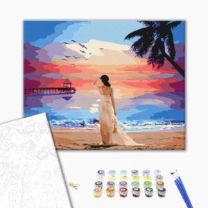 Malowanie po numerach Tropikalny świt