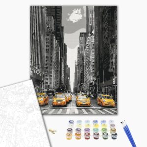 Malowanie po numerach Taksówki Nowego Jorku