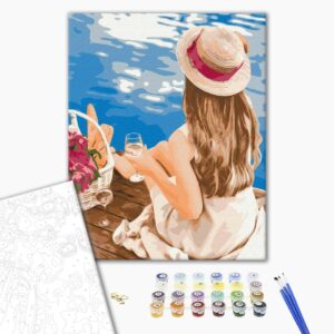 Malowanie po numerach Marzyciel w kapeluszu