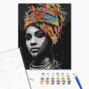 Malowanie po numerach Kontrast afrykański