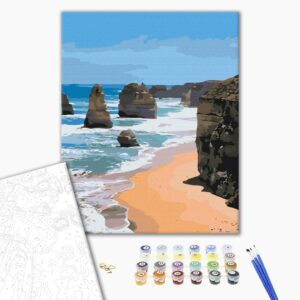 Malowanie po numerach Morskie skały