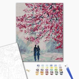 Malowanie po numerach Romantyczny spacer.