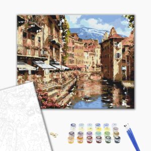 Malowanie po numerach Austriackie miasteczko