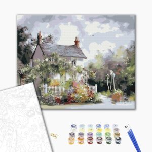 Malowanie po numerach Przytulne przedmieście