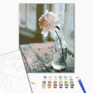 Malowanie po numerach Wykwitna piwonia