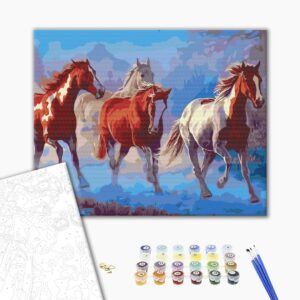 Malowanie po numerach Dumne stado