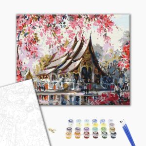Malowanie po numerach Tajska świątynia