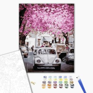 Malowanie po numerach Wiosenka w mieście