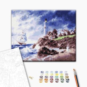 Malowanie po numerach Latarnia morska na wyspie