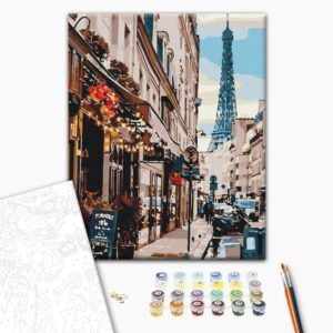 Malowanie po numerach Paryż jest tuż za rogiem