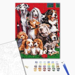 Malowanie po numerach Rasowa grupka