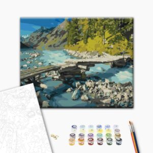 Malowanie po numerach Górski most.