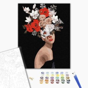 Malowanie po numerach Myśli w kwiatach