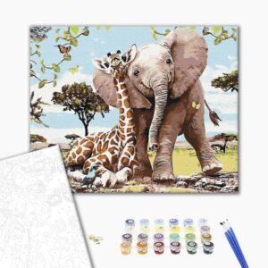 Malowanie po numerach Miłe przyjaciele