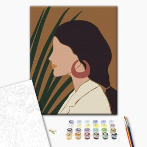 Malowanie po numerach Pastelowe tropiki: Tryptyk 1