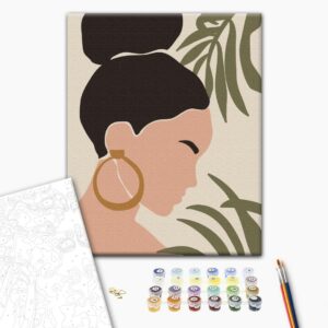 Malowanie po numerach Pastelowe tropiki: Tryptyk 2