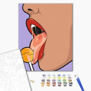 Malowanie po numerach Lizak