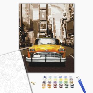 Malowanie po numerach Taksówka w Nowym Jorku