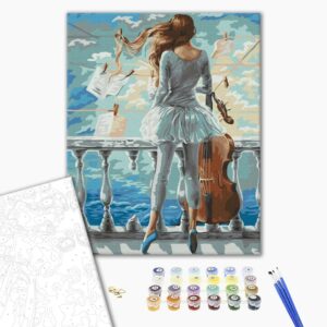 Malowanie po numerach Muzyczna dziewczyna