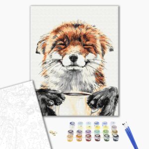 Malowanie po numerach Zodowlony lis