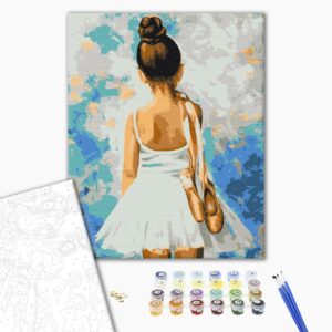 Malowanie po numerach Mademoiselle w butach pointe