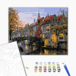 Malowanie po numerach Zmierzch w mieście