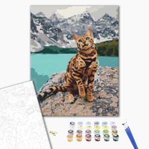 Malowanie po numerach Ulubieniec w górach