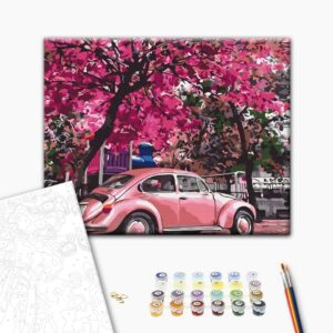 Malowanie po numerach Kwitnący parking.