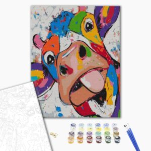 Malowanie po numerach Tęczowa Milka