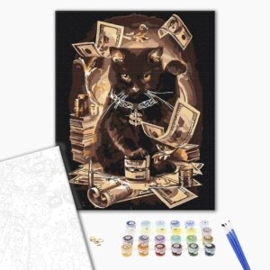 Malowanie po numerach Kot pieniężny