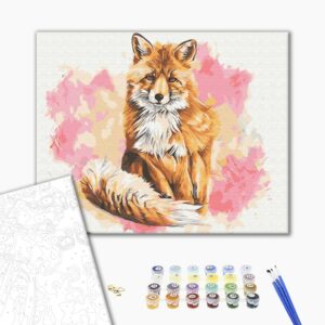 Malowanie po numerach Przepiękny lis