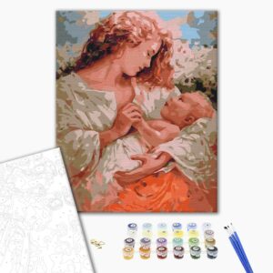 Malowanie po numerach Mama i dziecko