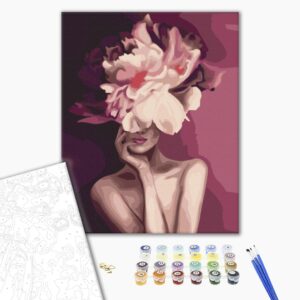 Malowanie po numerach Fioletowy kwiat