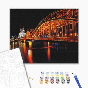 Malowanie po numerach Kolory nocnego miasta