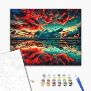 Malowanie po numerach Odbicie świata