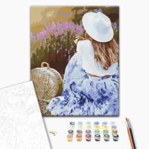 Malowanie po numerach Ulubiona lawenda.