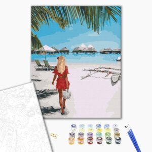 Malowanie po numerach Lazurowe wybrzeże