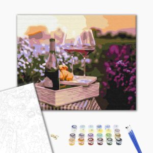 Malowanie po numerach Romans w lawendzie.