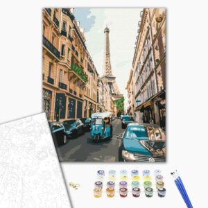 Malowanie po numerach Turystyczny Paryż