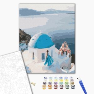 Malowanie po numerach Na dachu Grecji