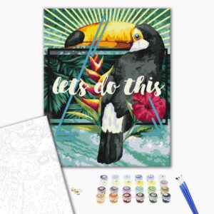 Malowanie po numerach Letni druk.