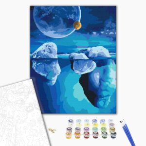 Malowanie po numerach Przetrzeń lodowca