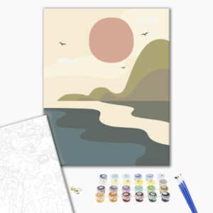 Malowanie po numerach Japonia zaczyna się słońce