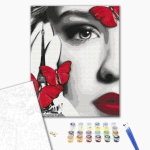 Malowanie po numerach Głębokie spojrzenie